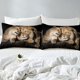 thumbnail image 4 of Cubierta Set León Salvaje Pareja Imprimir juego de cama 2pcs para Niños Niños Adolescentes 3D Animal, 4 of 8