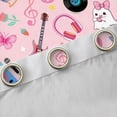 thumbnail image 4 of Manfei Colorful Guitar Blackout Curtains,Music Instruments Curtains Pack of 2 (38x45 Each),Western Cowgirl Hats Window Curtains For Girls,Microfiber Bedroom Decor, 4 of 6