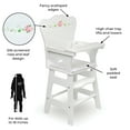thumbnail image 4 of Doll High Chair with Padded Seat - White Rose, 4 of 11