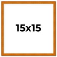 thumbnail image 2 of 15x15 Honey Brown Real Wood Picture Frame Width 0.75 inches | Interior Frame Depth 0.5 inches |, 2 of 8