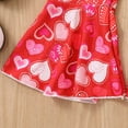 thumbnail image 6 of Odeerbi Baby Girls Clothes Toddler Jumpsuit Outfit 2025 Valentine's Day Love Print Jumpsuits Cartoon Printing Strap Romper Pants Red, 6 of 8