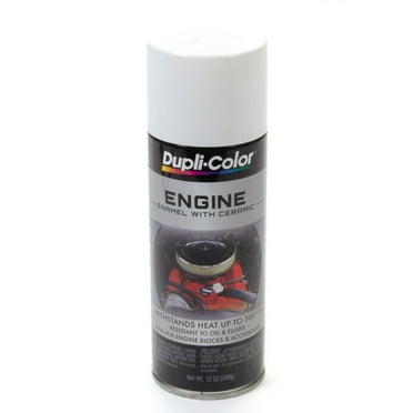 Dupli-Color DE1602 Ceramic Universal White Engine Paint - 12 oz
