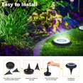 thumbnail image 2 of Solar Ground Lights Flacchi Solar Disk Light, paquete de 12, 2 of 6