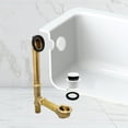 thumbnail image 3 of Westbrass 22-1/2" 17 ga. Brass Tip-Toe Drain Bathtub Waste Assembly with 2-Hole Overflow, Powder Coat White, 3 of 16