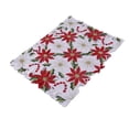 thumbnail image 3 of 3X Christmas Embroidered Table Runner, Luxury Holly Poinsettia Table Runner for Christmas Decorations, 15 x 70 Inch, 3 of 8
