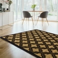 thumbnail image 2 of Linon Home Décor Elegance Area Rug Collection, Navy and Beige, 5' x 7.25', 2 of 3