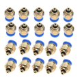 thumbnail image 2 of 4mm Air Pipe Pneumatic Quick Fittings Male Thread Straight Push In Connector (PC4-M5 20pcs), 2 of 3