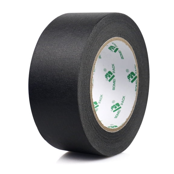 Bomei Pack Wide Black Painters Tape, 3D Tape, 2 Inches x 55 Yards