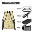 thumbnail image 4 of Yiaed Frog Bee Print School Backpack College Backpack Daypacks for Students High School Spacious and Durable Daypack for Work and Travel-One Size, 4 of 6