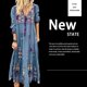 thumbnail image 3 of Vestido largo con estampado floral bohemio Cuello en V Cordón con cordones Ropa de manga larga Yuarrent AP000133-60B, 3 of 6