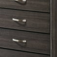 thumbnail image 3 of 50 Inch Classic 5 Drawer Tall Dresser Chest with Metal Handles Oak Gray - Saltoro Sherpi, 3 of 6