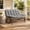 Gray, variant on Crestlive Outdoor Glider Bench 2 Person, All-Weather Boho Rattan Patio Furniture for Backyard Porch Deck, Dark Gray