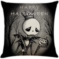 thumbnail image 5 of 4pcs 45.72cm x 45.72cm Funda de almohada Decoración de Halloween Sofá Funda de almohada Algodón Lino Fundas de almohada cuadradas para sofá, sofá, cama y automóvil JAMW Sencillez, 5 of 5
