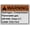 Warning Sign 5, variant on Weatherproof Horizontal ANSI Hazardous Gas Gas Lines Sign (Compressed gas Flammable content under pressure Handle with care) 8 in" x 12 in" UV Resistant Indoor Outdoor Plastic Safety Warning SIgn