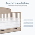 thumbnail image 7 of Dream On Me Storybrooke 5 in 1 Convertible Crib with Under Drawer, Almond Butter, 7 of 7