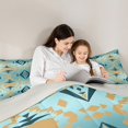 thumbnail image 6 of Homewish Adult Turquoise Aztec Bedding Comforter Set, Chic Triangle Abstract Twin Comforter Sets, Western Hippie Bohemian Reversible Bedding Set, Luxury Bedroom Decor, 2-Piece, 6 of 9