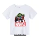thumbnail image 3 of 2024 Nueva camiseta de algodón estampada para niños y niñas con patrón Marvel, camiseta de manga corta de verano para niños, 3 of 5