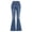 2# Blue, variant on Baggy Jeans for Girls Wide Leg Ripped High Elastic Waisted Denim Pants Cute Summer Trousers Y2K Streetwear 7-14Y