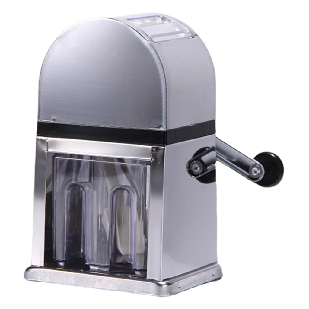 DOLITY Multifunction Hand Cranked Manual Ice Crusher Shaver Chopper Snow Cone Maker Ice