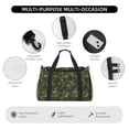 thumbnail image 4 of Balery Green Camouflage Skull Bolsa de Gimnasio para Mujeres, Bolsa de Viaje con Bolsillo Húmedo, Bolsa de Fin de Semana para Mujeres, Bolsa de Viaje Resistente al Agua, 4 of 7