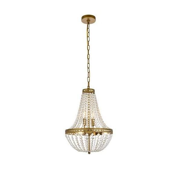14 in. Valeria Pendant in Brass