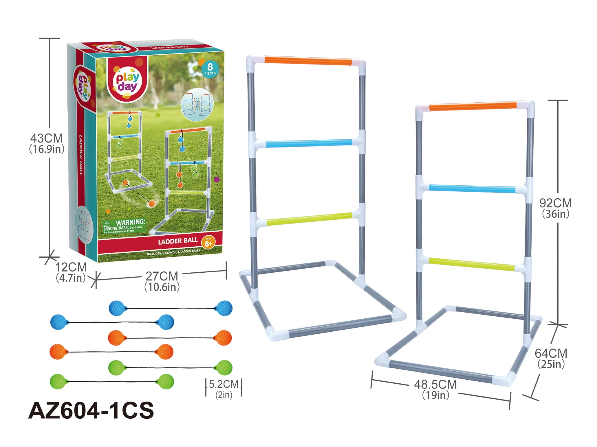 Play Day Ladder Ball  Toy Sports Equipment & Outdoor Game, Children Ages 6+  (图2) Play Day Ladder Ball  Toy Sports Equipment & Outdoor Game, Children Ages 6+  (图2)