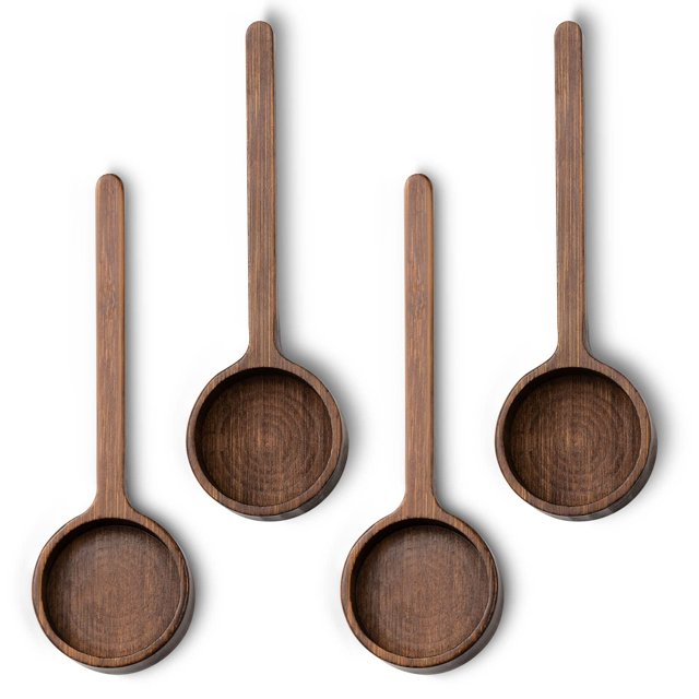 Cuchara de café de madera para tarros Cucharas de madera Cuchara de madera pequeña Cucharas pequeñas Cuchara de café con mango largo Cuchara medidora