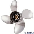 thumbnail image 2 of New Stainless Steel Propeller Compatible With Yamaha 4 Stroke 15 Spline 100 50-130 Hp For Years 1999-2002 By Part Number 3454-135-13 Diameter 13.5 Pitch 13 Blades 4 Spline Tooth 15 Left Hand Rotation, 2 of 2