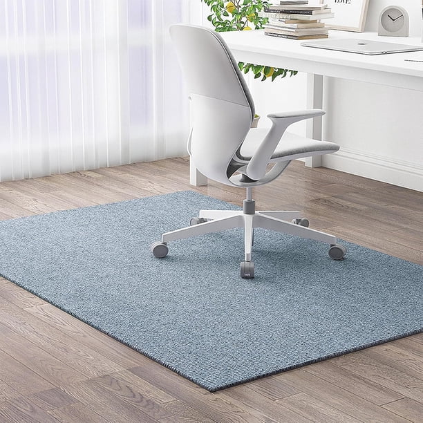 Tapete para Silla de Oficina, 120 * 150cm Tapete para Silla de Escritorio, Silencioso, Antideslizante, Resistente A ArañAzos,Tapete Rectangular Antideslizante para Silla Rodante de Suelo Duro