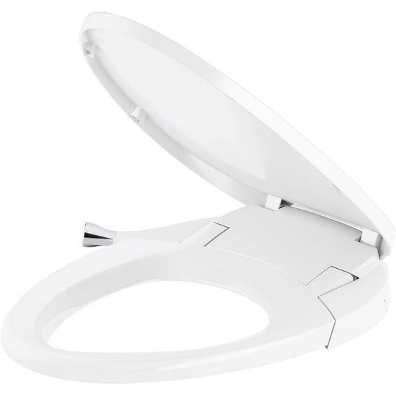 Captiva Bidet Toilet Seat - Elongated with Self Cleaning Dual Nozzle - Soft Close Elongated Toilet Seat - Attachment with Adjustable Water Volume - Quick Release Button - Soft Toilet Seat