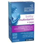 Mommy's Bliss Baby Multivitamin and Iron Dietary Supplement, Grape Flavor, 30 ml
