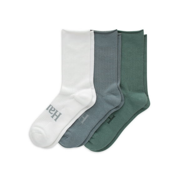 Crew Socks Pack, 3 Pairs, Originals SuperSoft Crew Socks for Men, Comfort Stretch