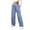 Blue -BB11, variant on Women's Parachute Cargo Pants, Quick Dry Lightweight Drawstring Baggy Hiking Joggers with 4 Pockets Casual Travel Outdoor Blue M