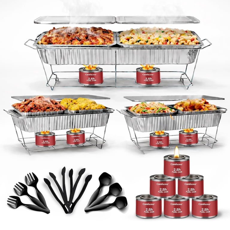 Comficove 33-Piece Disposable Chafing Dish Buffet Set photo 1