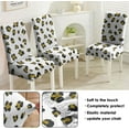 thumbnail image 5 of Chair Covers for Dining Room Set of 4, Stretch Dining Chair Cover 4 Pieces, Washable Kitchen Parsons Chair Slipcovers 4 Pack, Removable Seat Protector for Home and Party, 5 of 6