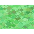 thumbnail image 1 of Ahgly Company Indoor Rectangle Patterned Neon Green Area Rugs, 2' x 5', 1 of 1