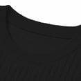 thumbnail image 6 of FRSASU Men's T-Shirts Short Sleeve Knit Casual Crewneck Ribbed Soft Breathable Slim Fit Tee for Daily Wear Black, 6 of 6