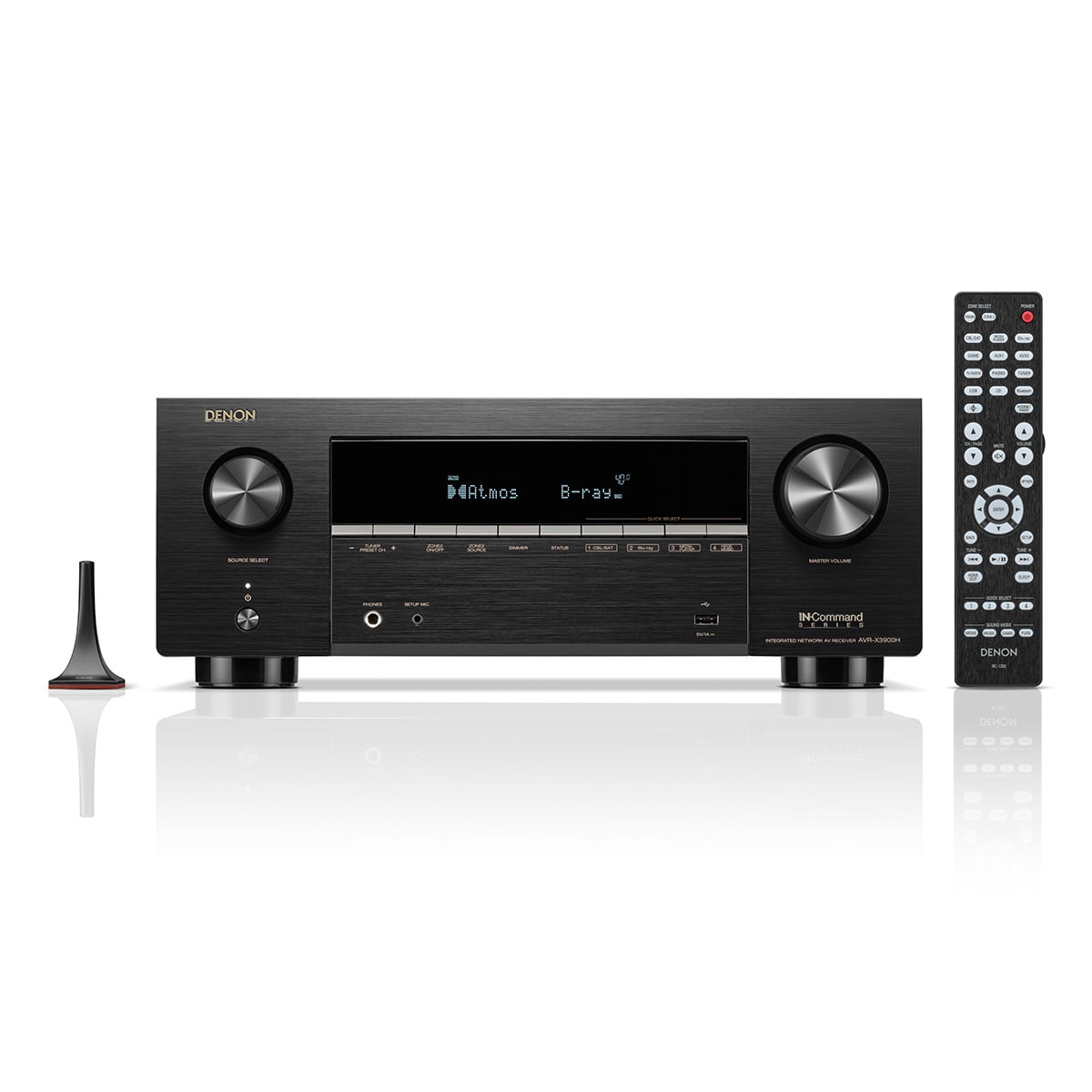 Denon AVR-X3900H 9.4 Channel 8K Home Theater Receiver with Dolby Atmos & HEOS Built-In