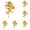 B, variant on 6 Pcs Artificial Fall Maple Leaves Stems 13.39 Inch, Autumn Leaf Branches for Rustic Home Thanksgiving Table Centerpiece Decor, Seasonal Vase Arrangement, Home Decorative Objects