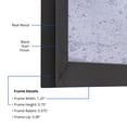 thumbnail image 3 of ArtToFrames 8" x 21" Black Stain Picture Frame, 8x21 inch Black Wood Poster Frame (WOM-4088), 2 Pack, 3 of 8