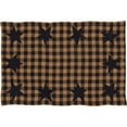 thumbnail image 4 of VHC Brands, Black Star, Cotton, 12x18, Placemat Set of 6, Black, 4 of 5