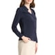 thumbnail image 4 of CAMISA DE BOTONES DE MANGA LARGA EN V ELEGANTE PARA MUJERES CHIC XL AZUL MARINO, 4 of 7