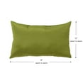 thumbnail image 3 of Greendale Home Fashions 19'' x 12'' Reversible Outdoor Throw Pillow, Set of 2, Hunter Green, 3 of 7