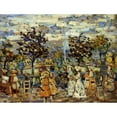 thumbnail image 3 of Prendergast, Maurice Brazil 18x15 Black Modern Framed Museum Art Print Titled - In The Luxembourg Gardens, 3 of 5