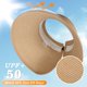 thumbnail image 4 of Sun Hats for Women, Wide Brim Straw Beach Hat for Women Foldable Floppy, Sun Hat UPF 50+ UV Protection, 4 of 5
