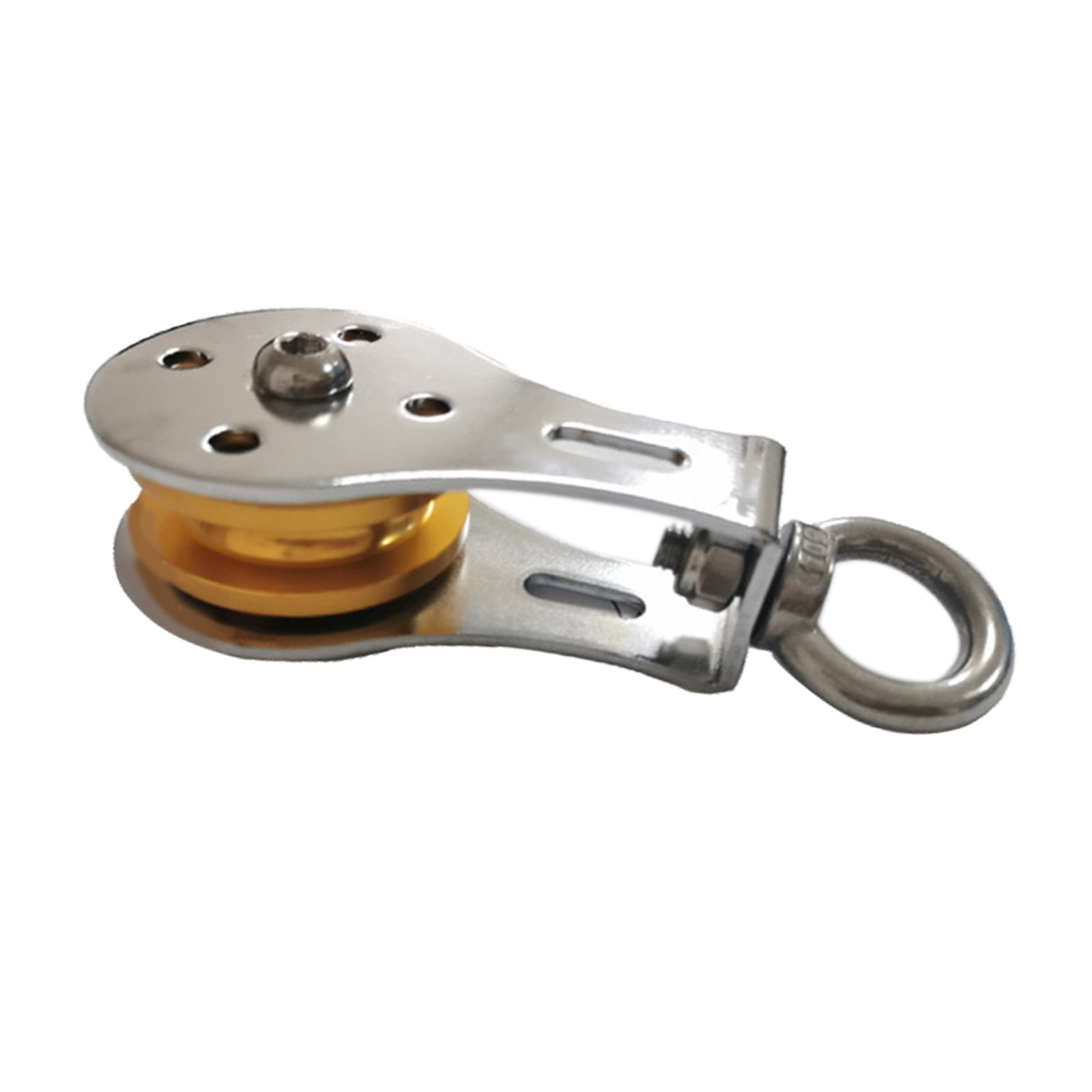 Lifting Swivel  Pulley Climbing Fixing Rope Pulley Block Hanging Wire BD 