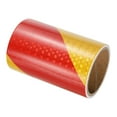thumbnail image 1 of Unique Bargains Ruban Réfléchissant, Ruban Adhésif de Sécurité Imperméable 4 Pouces x 10 Pieds pour Remorques, Rouge Jaune, 1 of 6