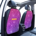 thumbnail image 2 of Goofa Purple Glitter Pattern Car Back Seat Protector for Kids (2 Pack) ,Anti-kick Storage Mat for Car Seats,Shields from Footprints, 2 of 6