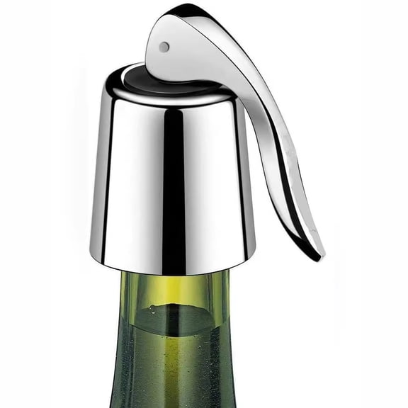Wine Stopper Set (2): Stainless Steel, Silicone Seal, Ideal Gift