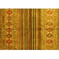 thumbnail image 1 of Ahgly Company Machine Washable Indoor Rectangle Abstract Yellow Contemporary Area Rugs, 8' x 12', 1 of 4